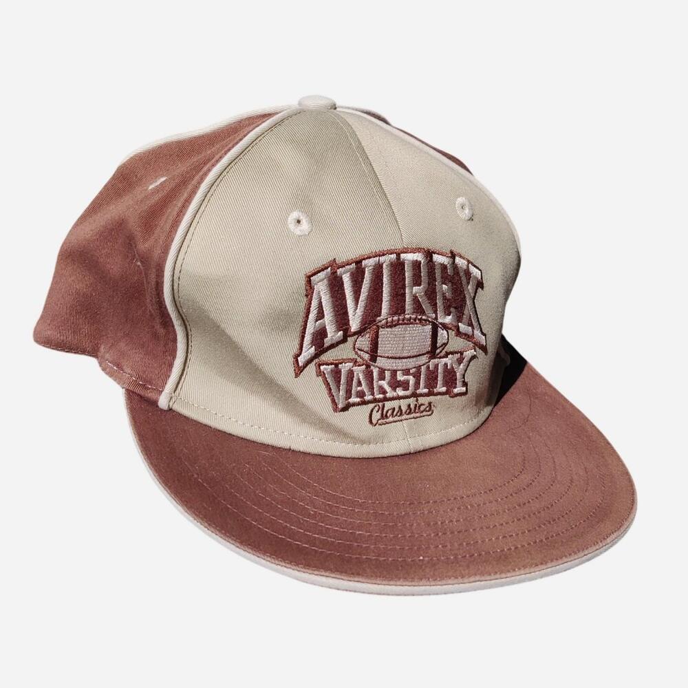 Y2K Avirex brown varsity cap